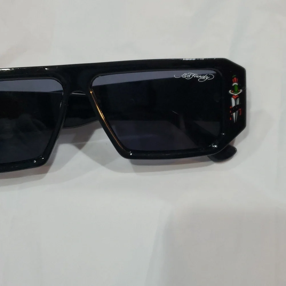 Ed Hardy Black‎ Tiger Logo Temples Ed Hardy Tattoo style unisex Sunglasses new